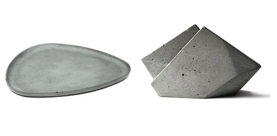 Необычная посуда из бетона